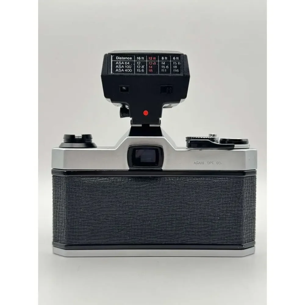 Pentax K1000 35mm SLR Film Camera SMC Pentax-M 50mm f/2 Lens Flash Manual N.MINT